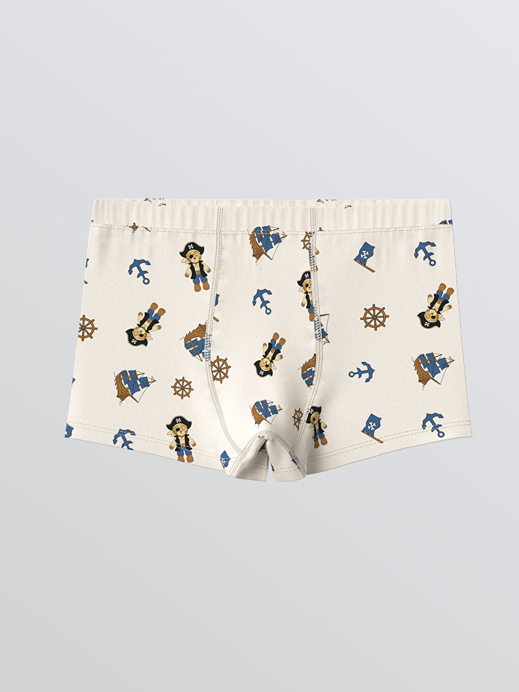Ekru Baskılı Erkek Çocuk Boxer 3'lü-2