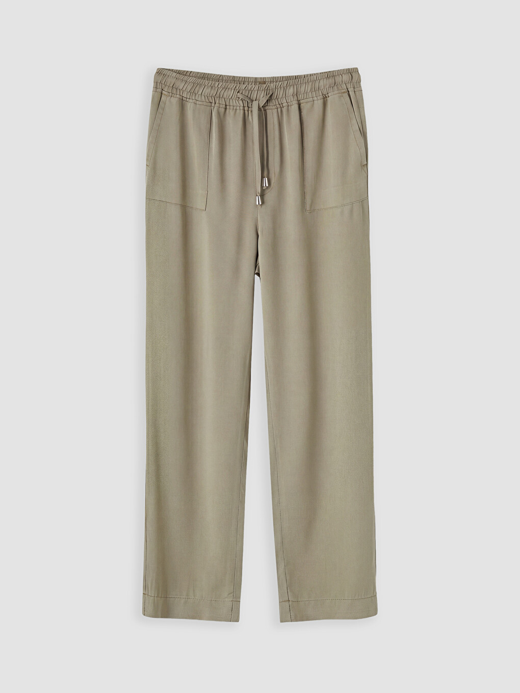 Jean Femme Coupe Carotte À Taille Élastiquée-4