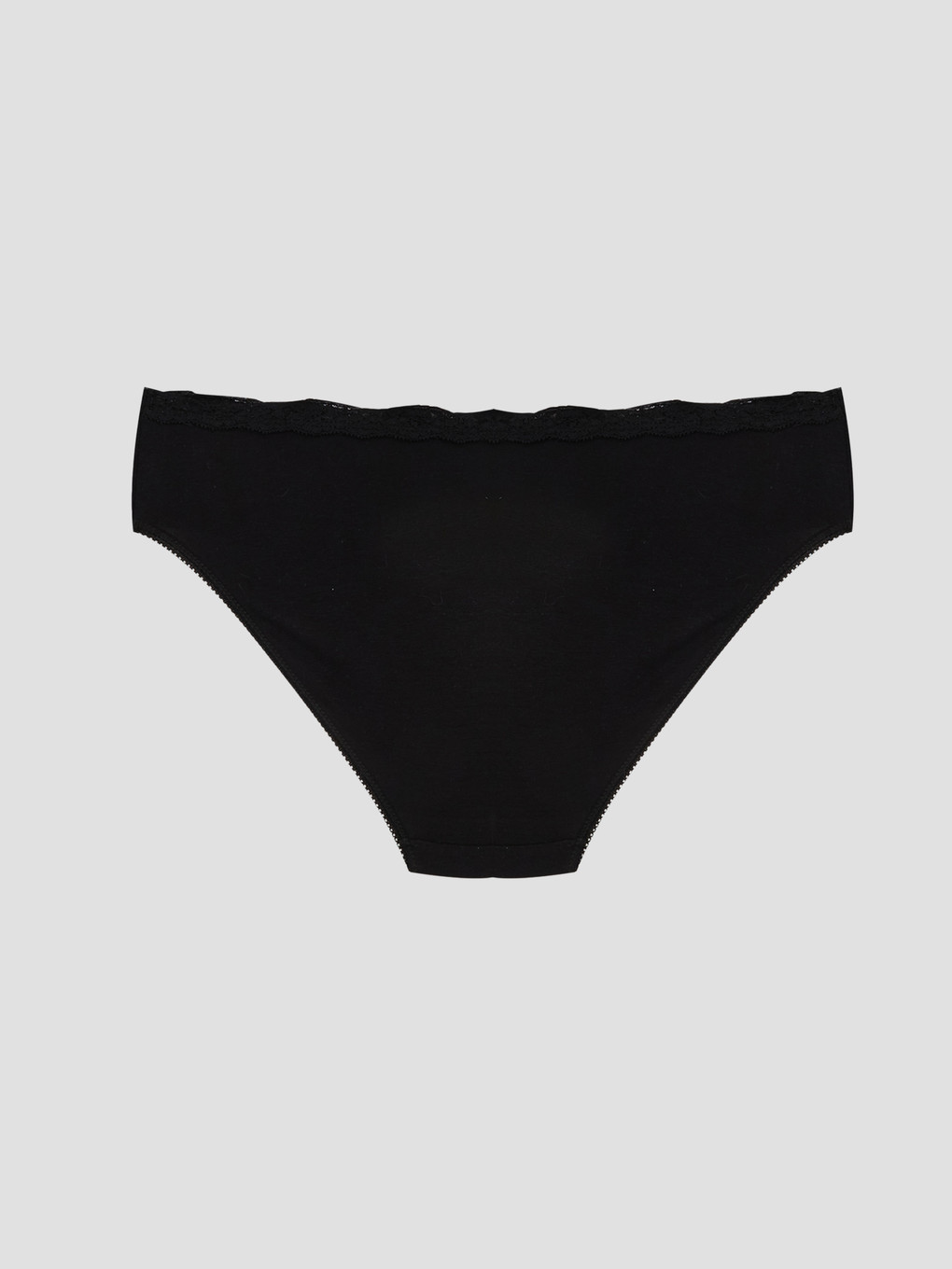 Siyah Dantel Detaylı Bikini Külot-1