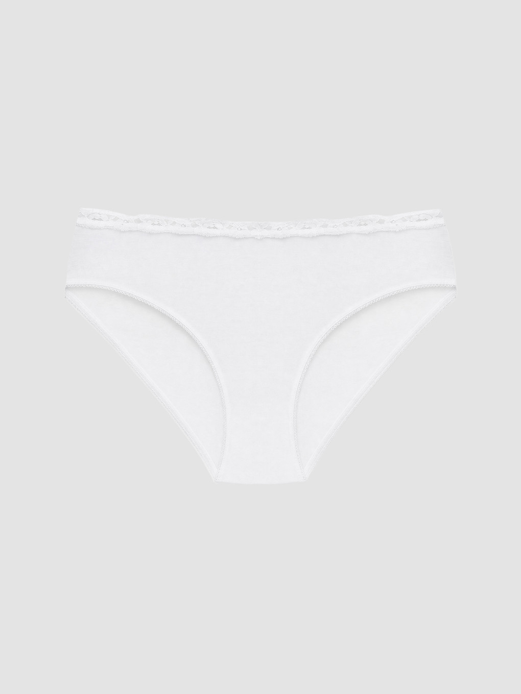 Beyaz Dantel Detaylı Bikini Külot