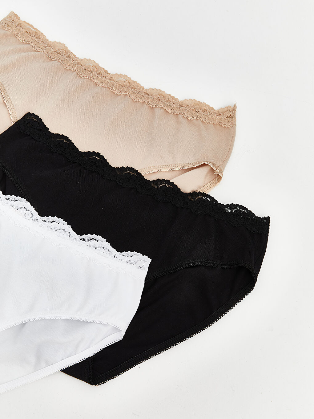 Pembe Dantel Detaylı Bikini Külot 3'lü-2