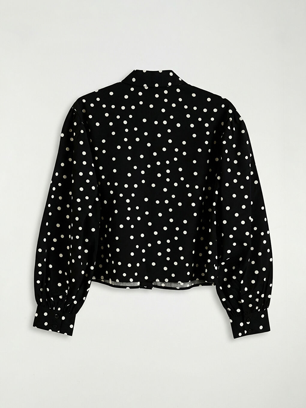 Polka Dot Poplin Women's Shirt-5