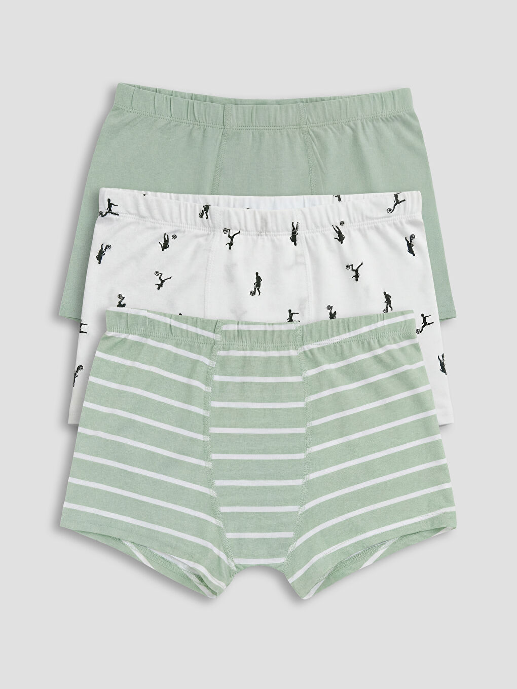 Beyaz Erkek Çocuk Boxer 3'lü-5