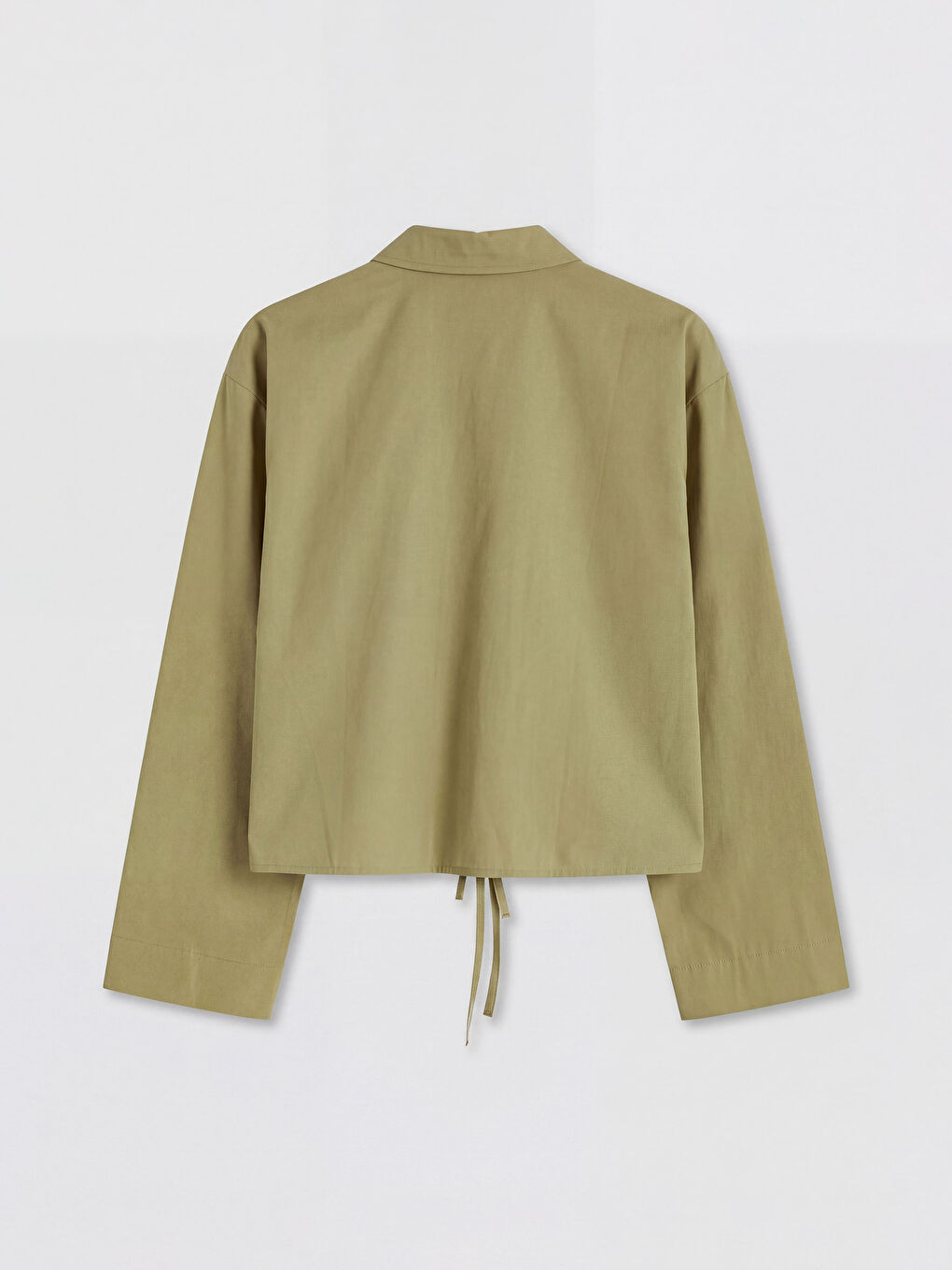 Yeşil Nakışlı Kadın Gömlek-1