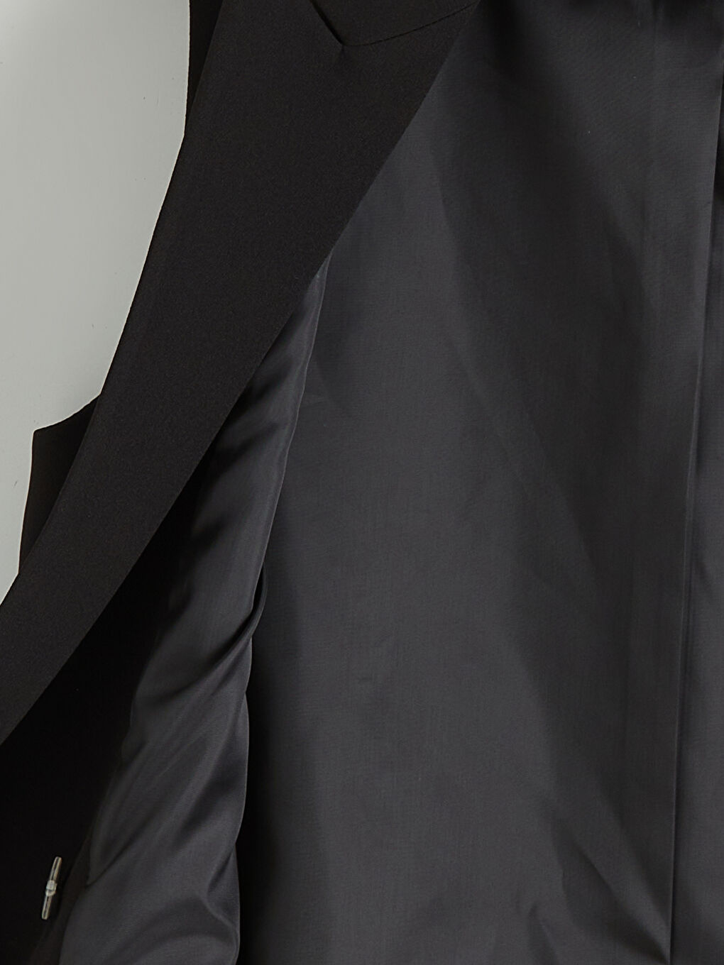 Siyah Kruvaze Yaka Kadın Klasik Yelek-6