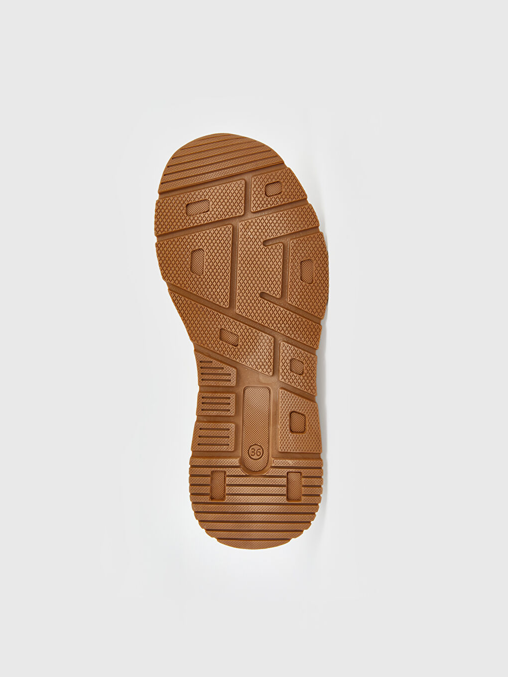 Beyaz Bağcıklı Kalın Tabanlı Spor Ayakkabı-3