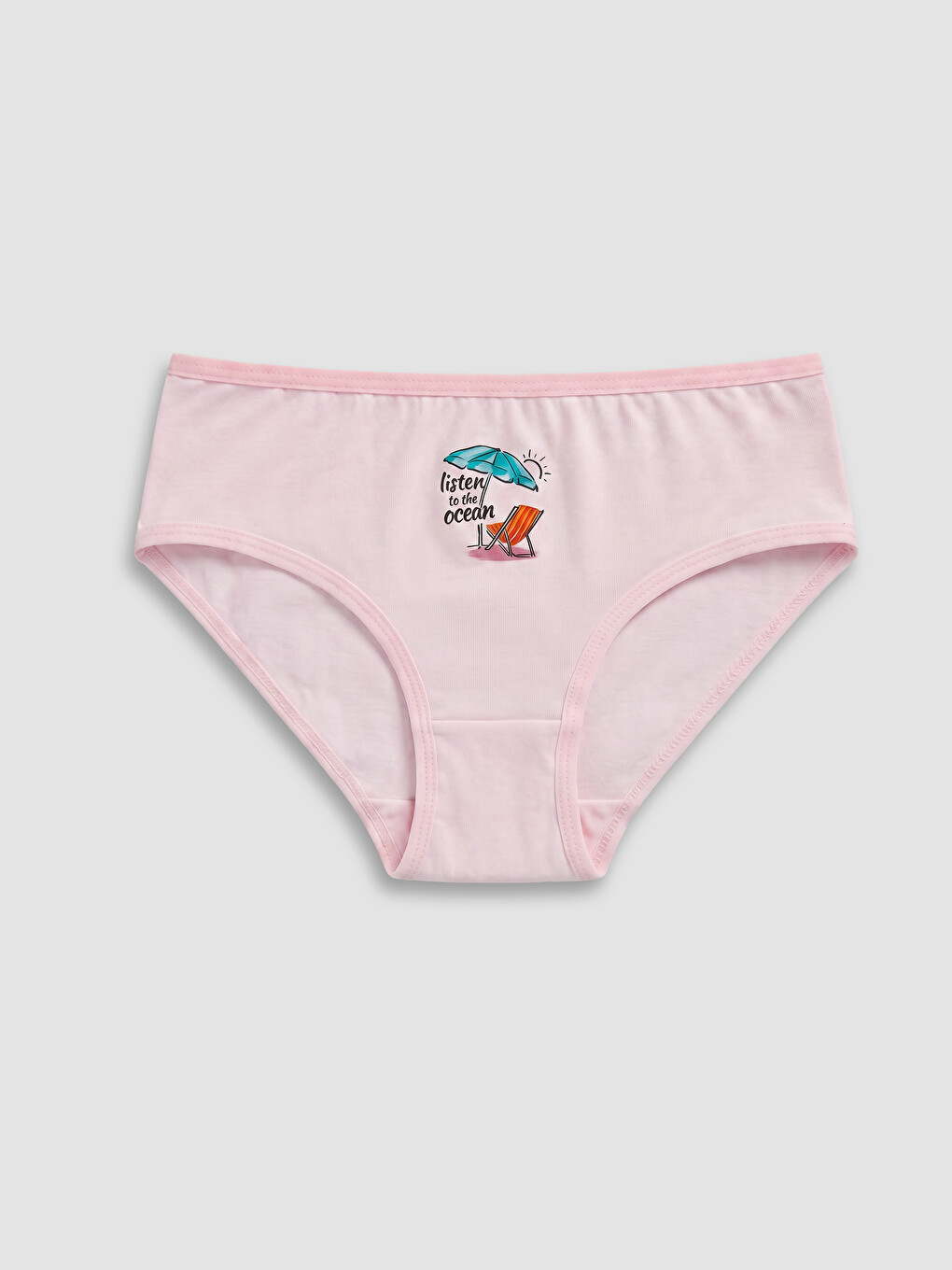 Pembe Baskılı Kız Çocuk Külot