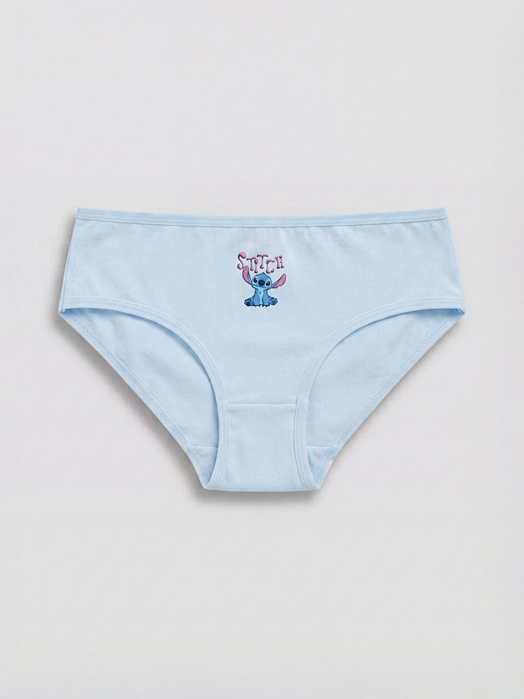 Ekru Stitch Baskılı Kız Çocuk Külot 3'lü-1