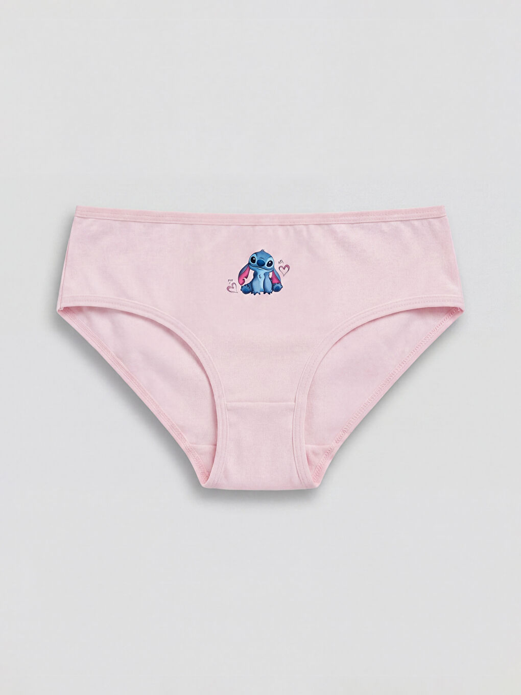 Ekru Stitch Baskılı Kız Çocuk Külot 3'lü-3