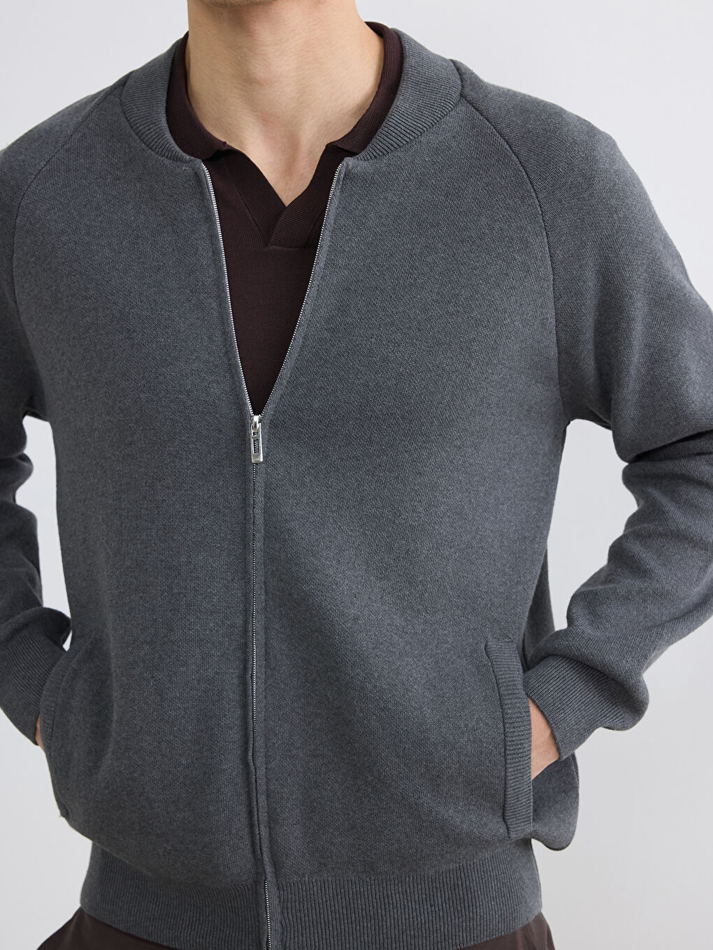 كارديجان رجالي بكولاج كلاسيك فيت بكولاج محبوك-2