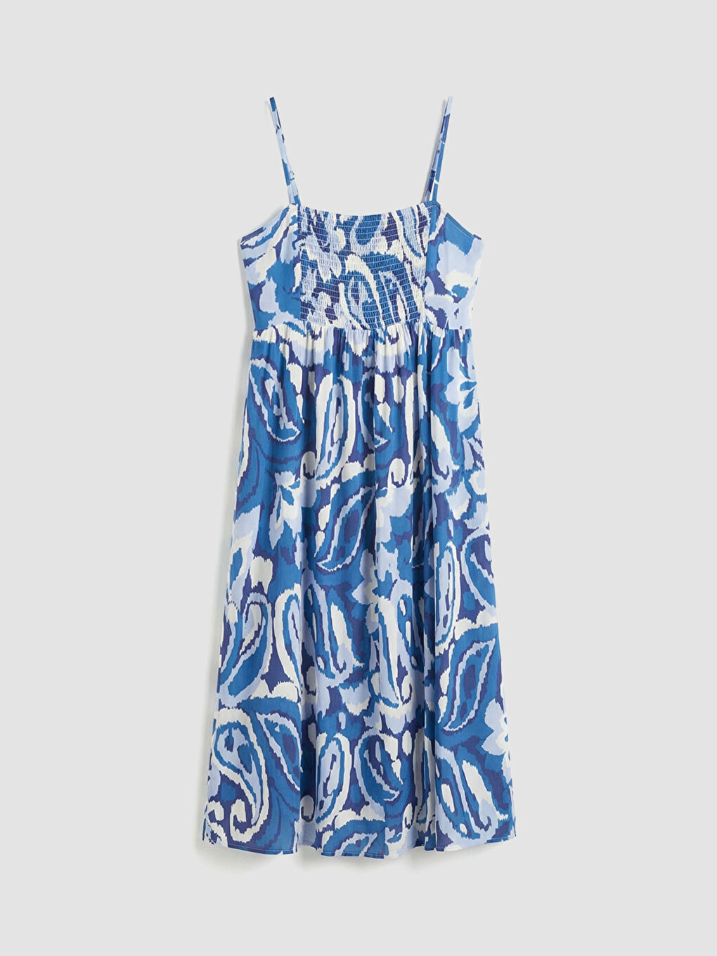 Φόρεμα Μεγάλα Μεγέθη Με Τετράγωνο Γιακά Και Τιράντες-4