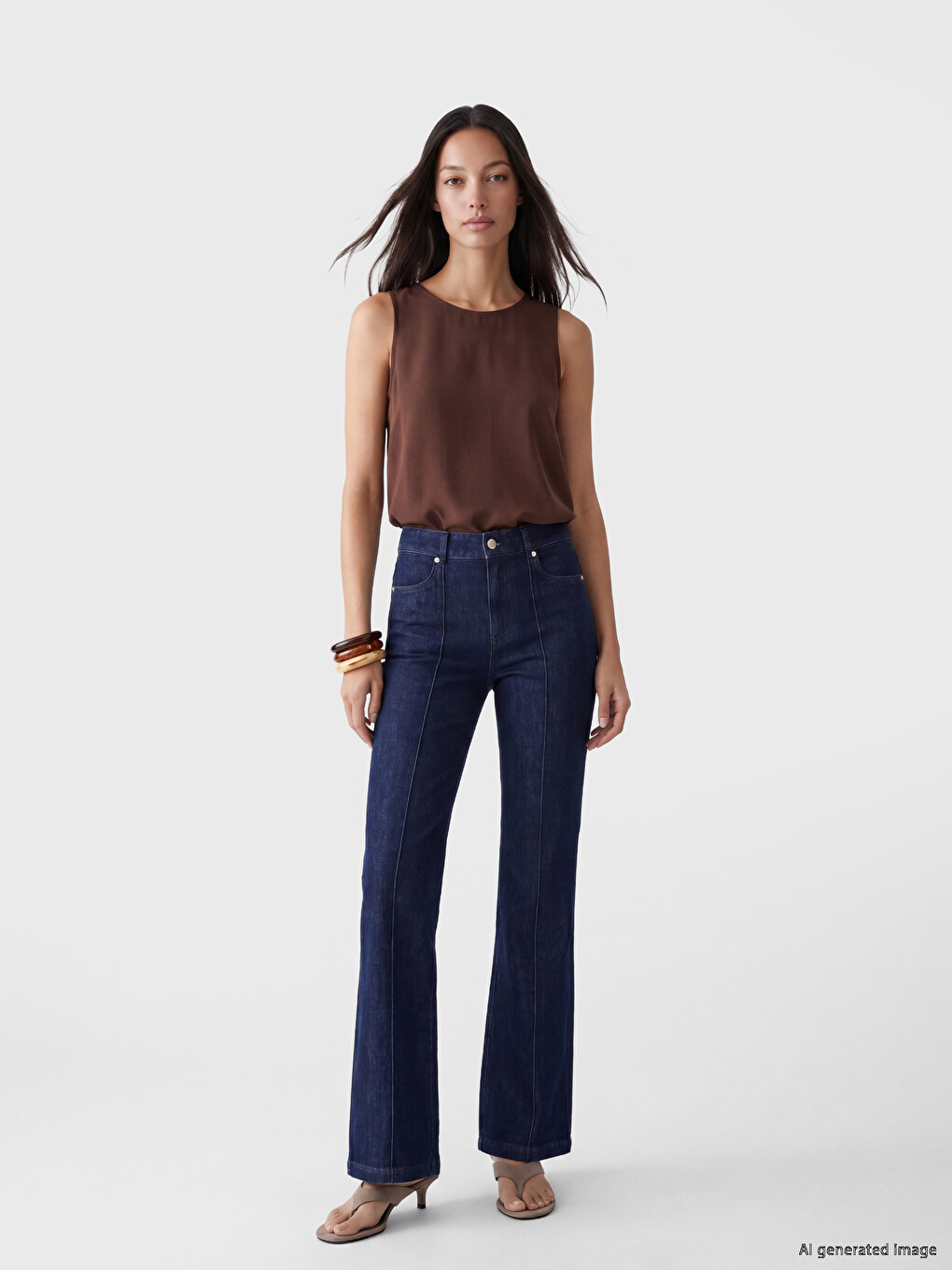 Woman Brown Blouse-1