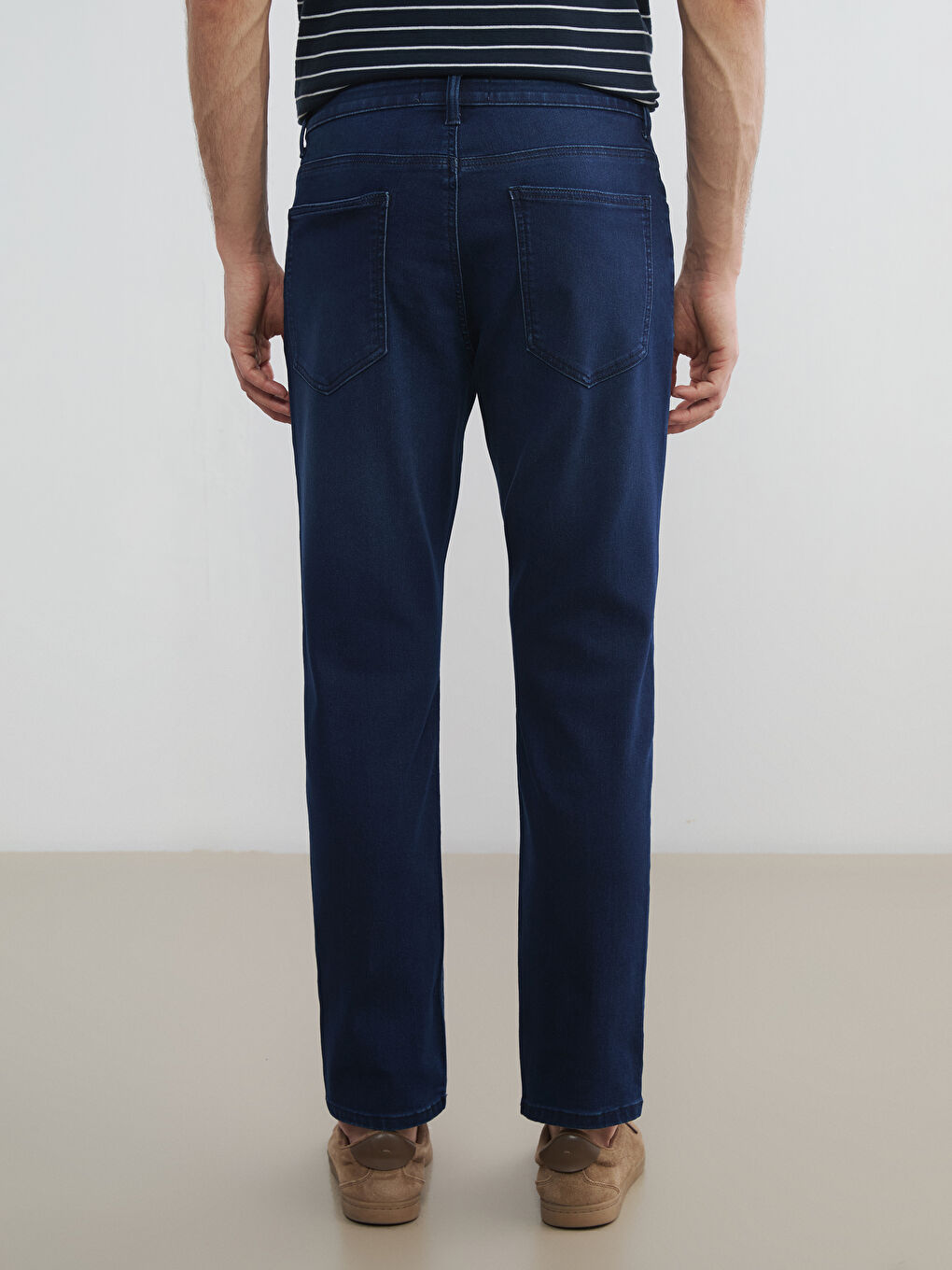 Мъж Индиго Дънки-3