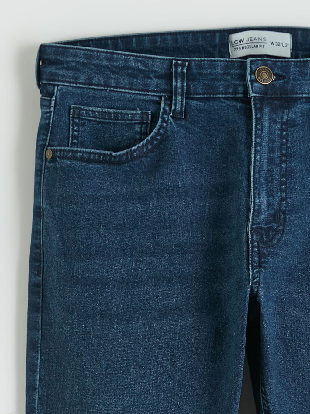 Мъж Индиго Дънки-6