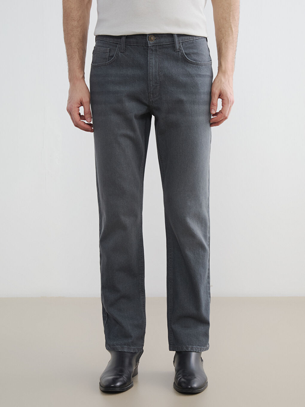 Мъж Сиво Дънки-1