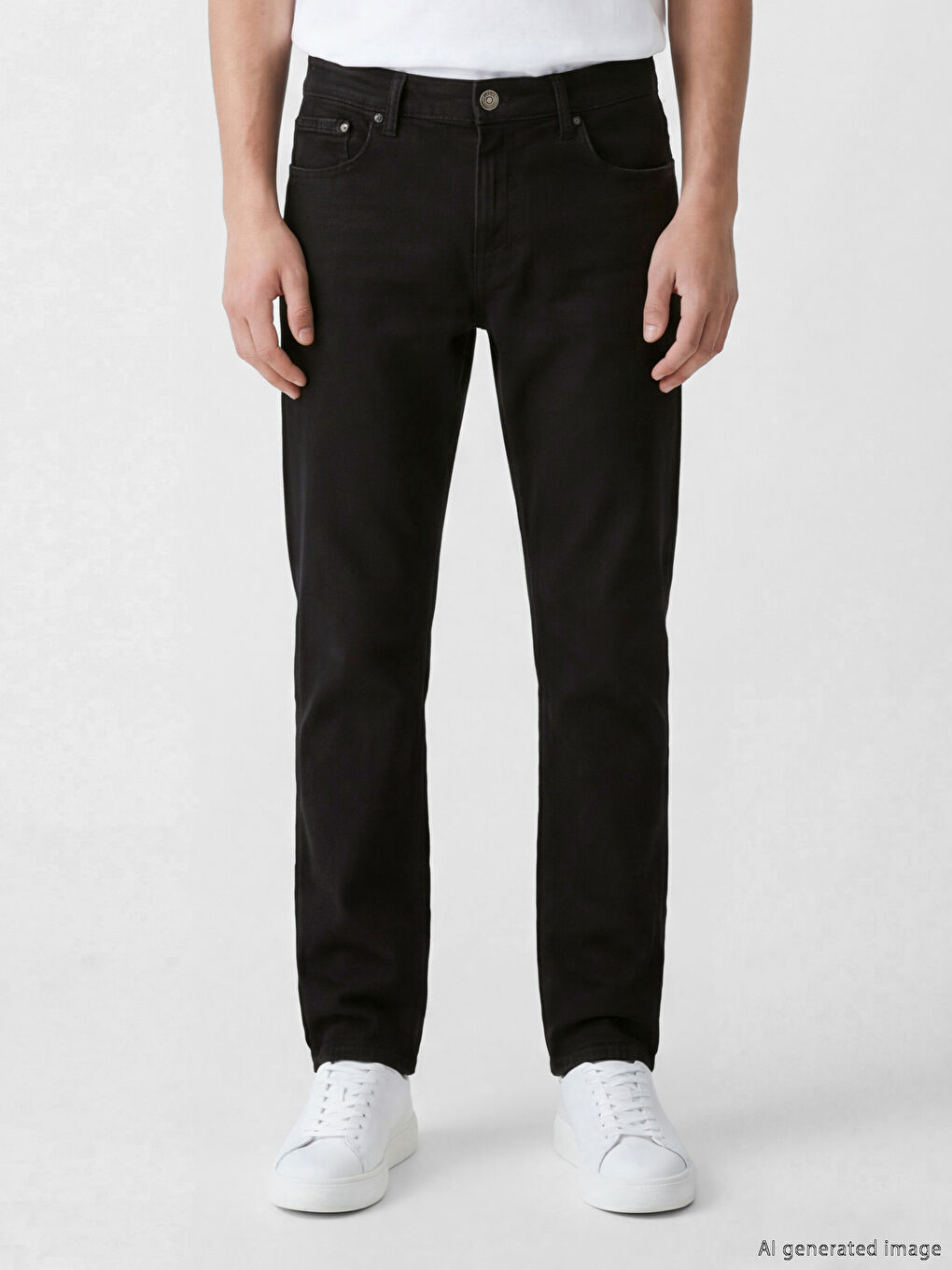 Мъж Черно Дънки-1