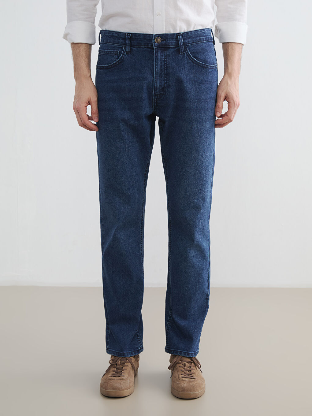 Мъж Индиго Дънки-1