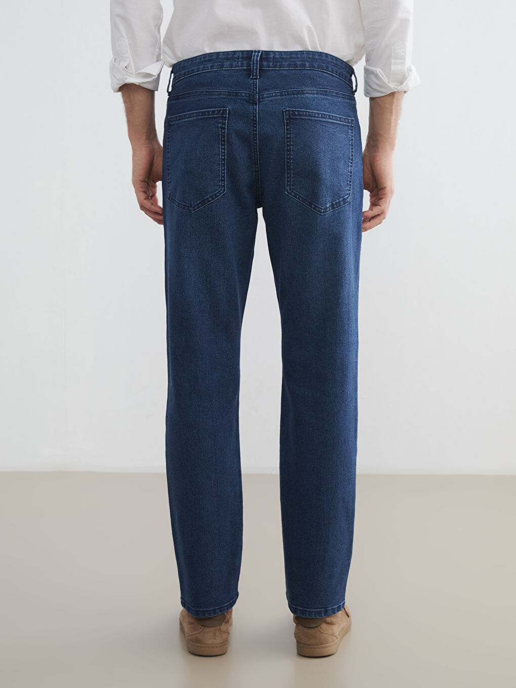 Мъж Индиго Дънки-3