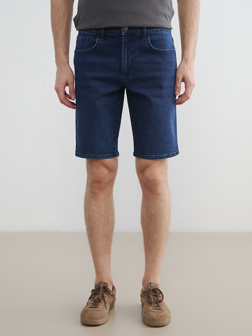 Pantaloni scurți din denim INDIGO Bărbat-1