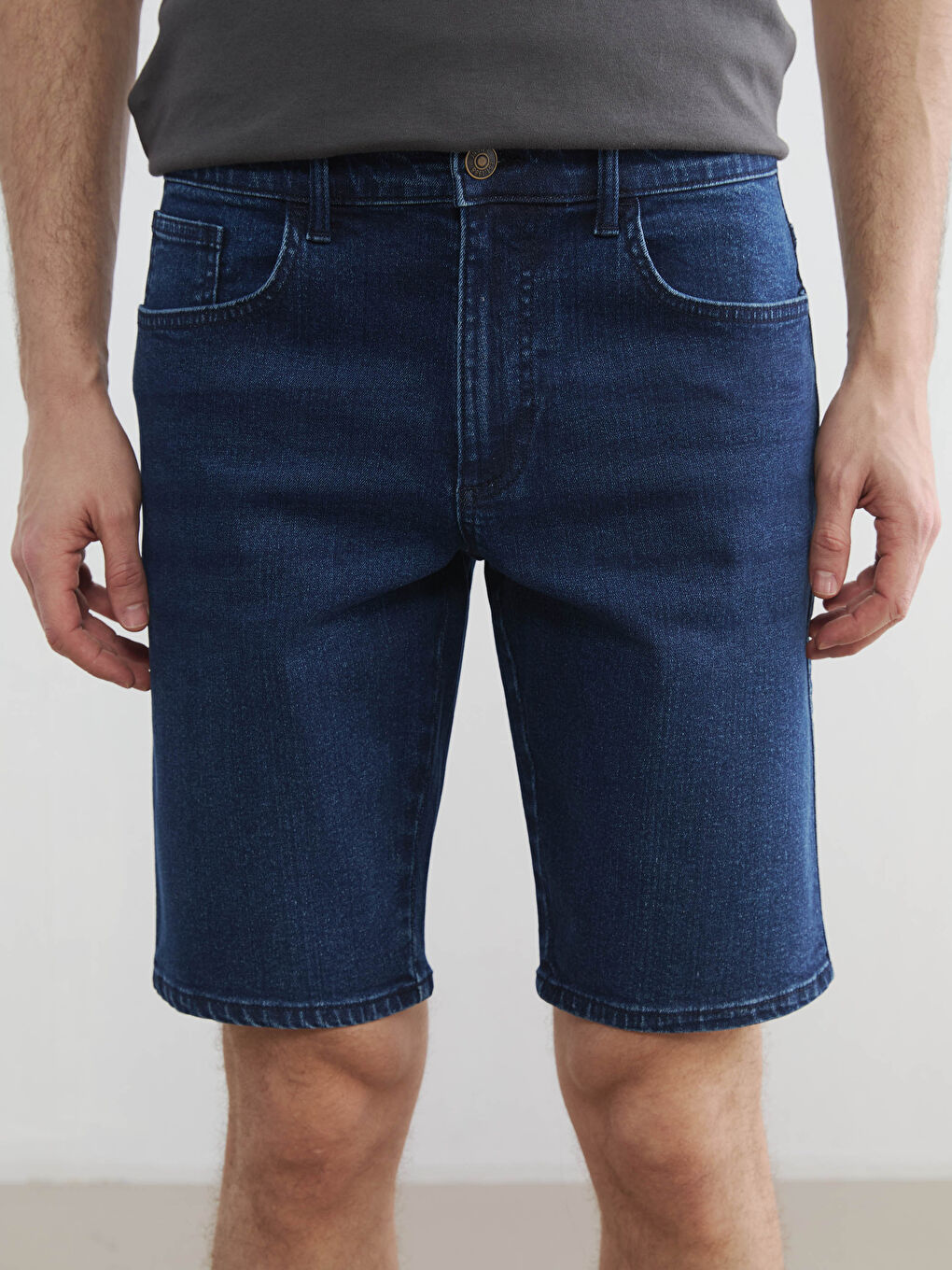 Pantaloni scurți din denim INDIGO Bărbat-2