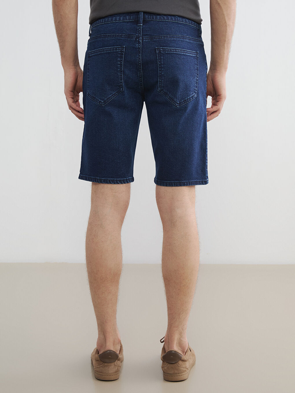 Pantaloni scurți din denim INDIGO Bărbat-3