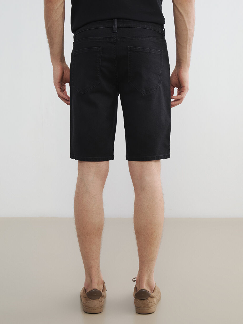 Man BLACK Denim Shorts-3
