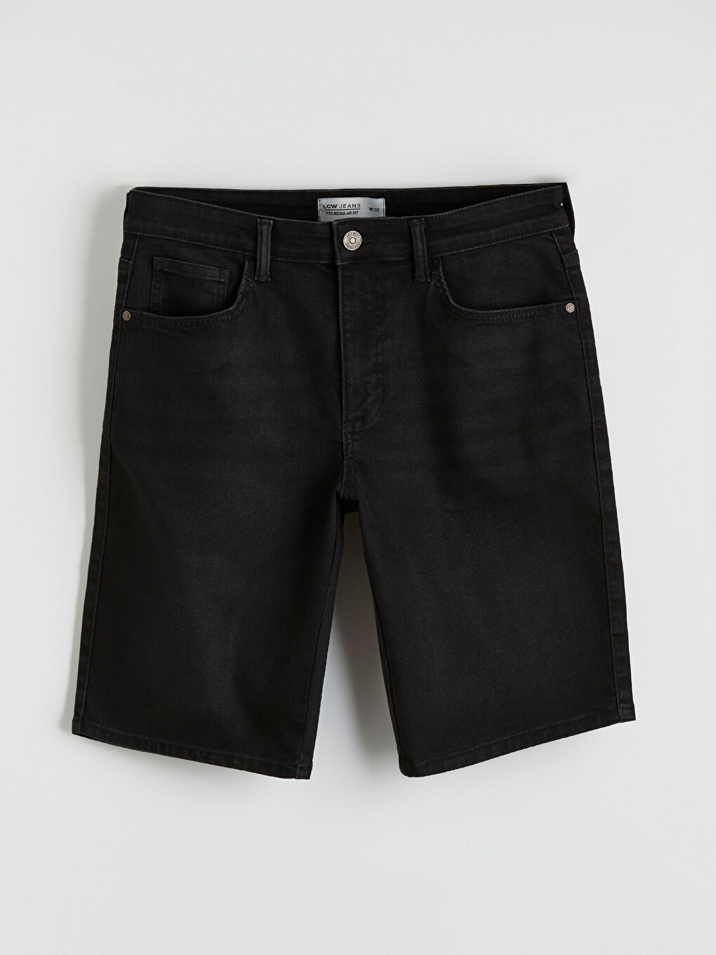 Man BLACK Denim Shorts-4