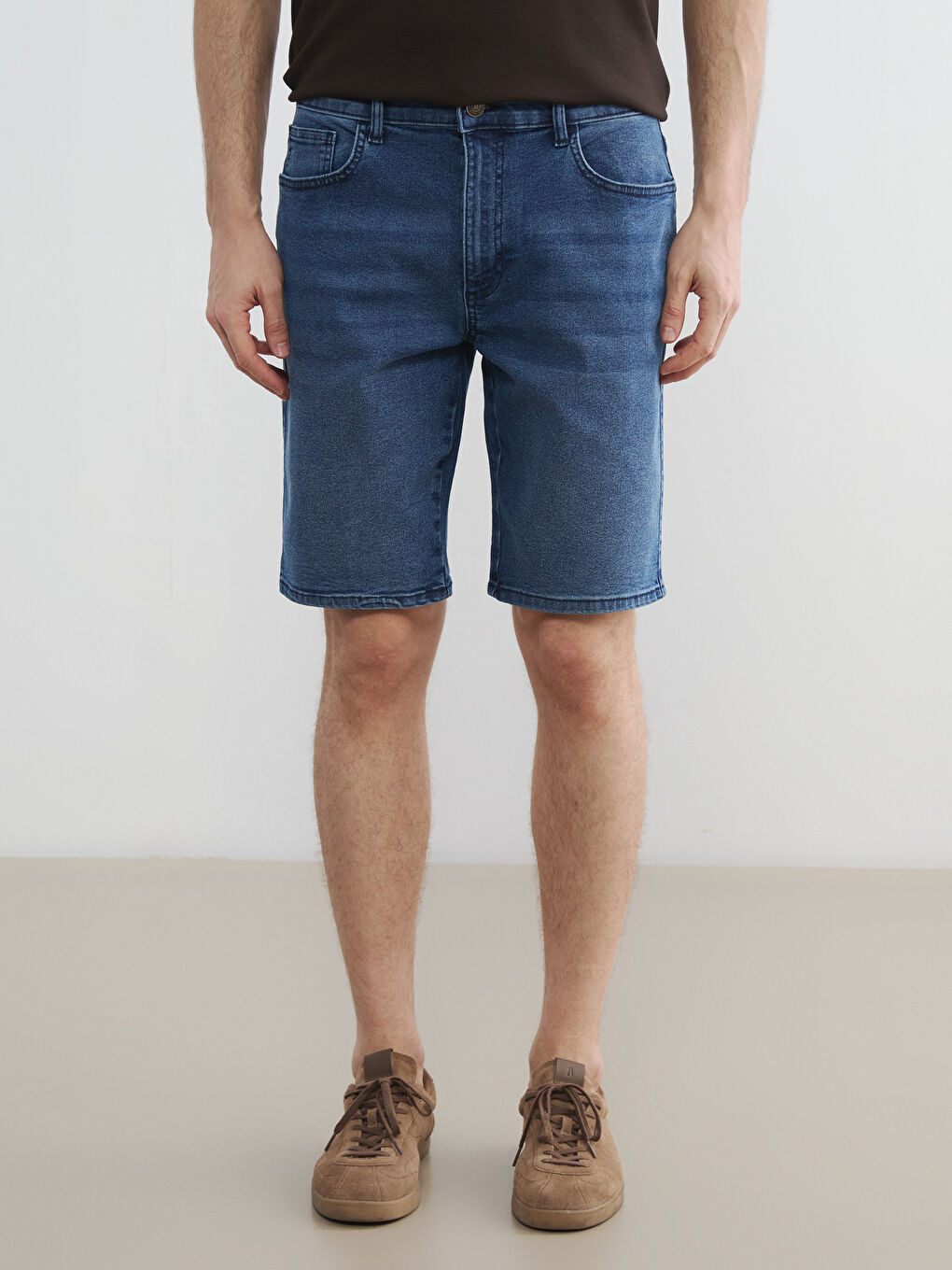 شورت جينز نيلي رجل-1