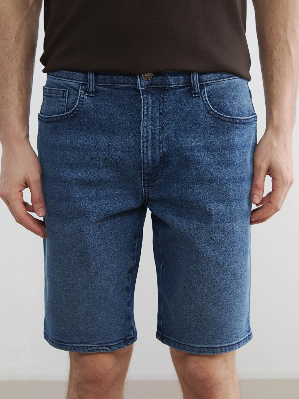 شورت جينز نيلي رجل-2