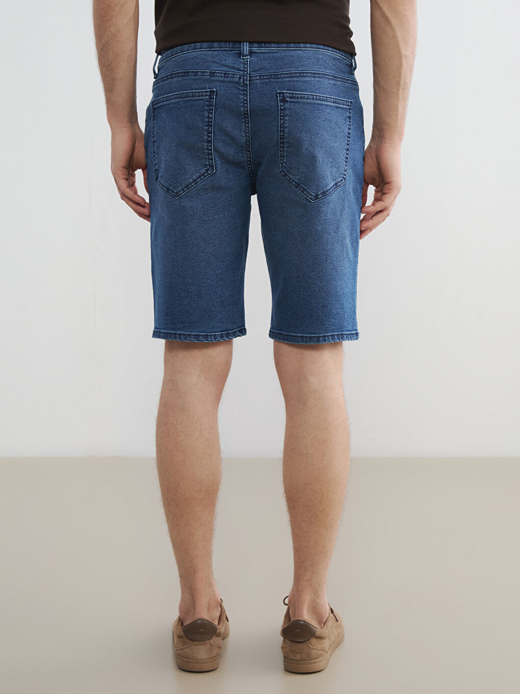 شورت جينز نيلي رجل-3