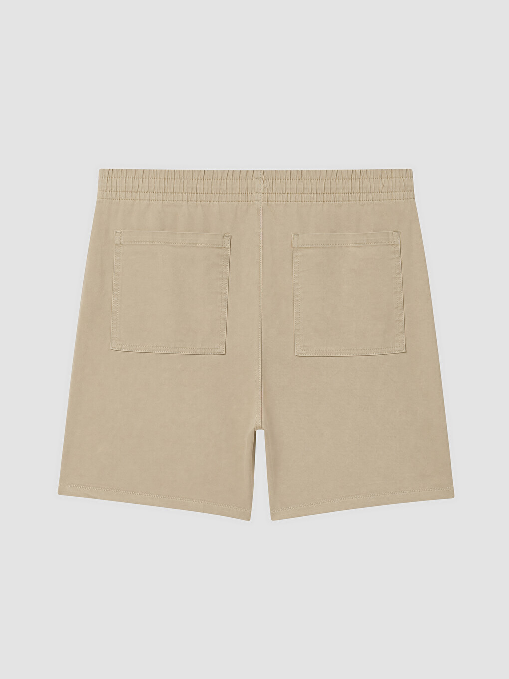 Ekru Regular Fit Gabardin Erkek Şort-1