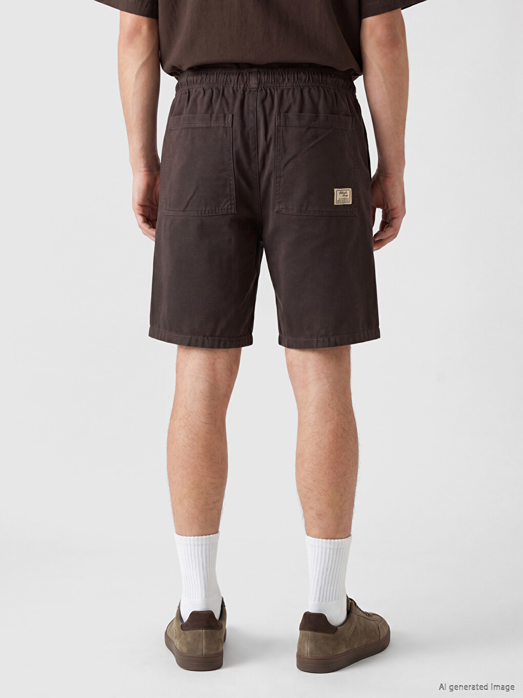 Antrasit Regular Fit Gabardin Erkek Şort-3