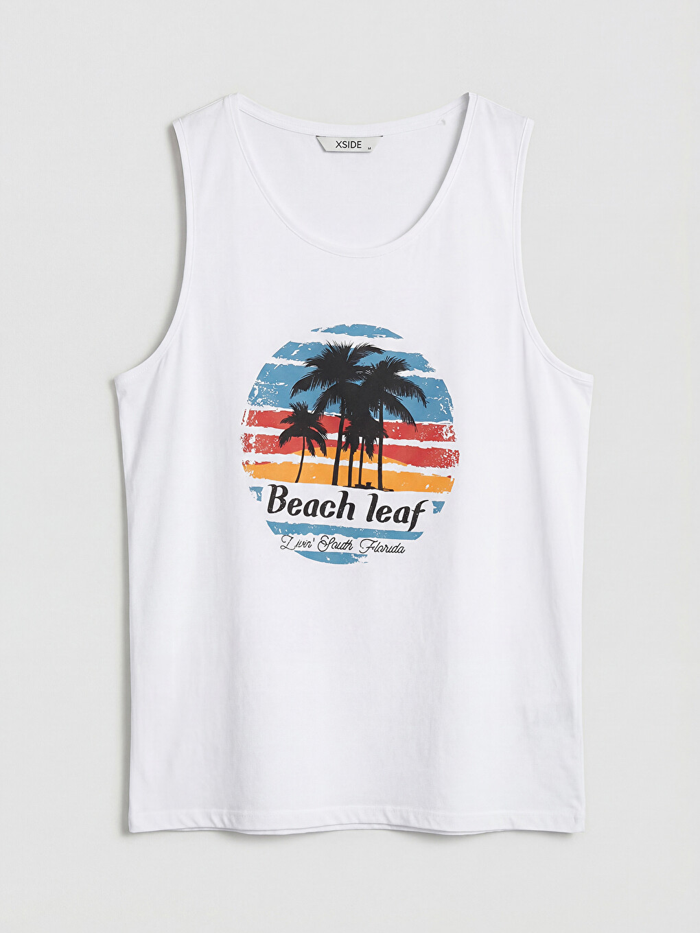 Crew Neck Florida Printed Men's Sleeveless T-shirt-5