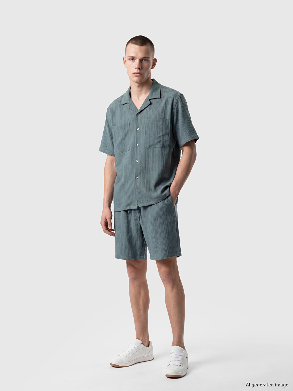 Relax Fit Crinkle Men's Shorts-1