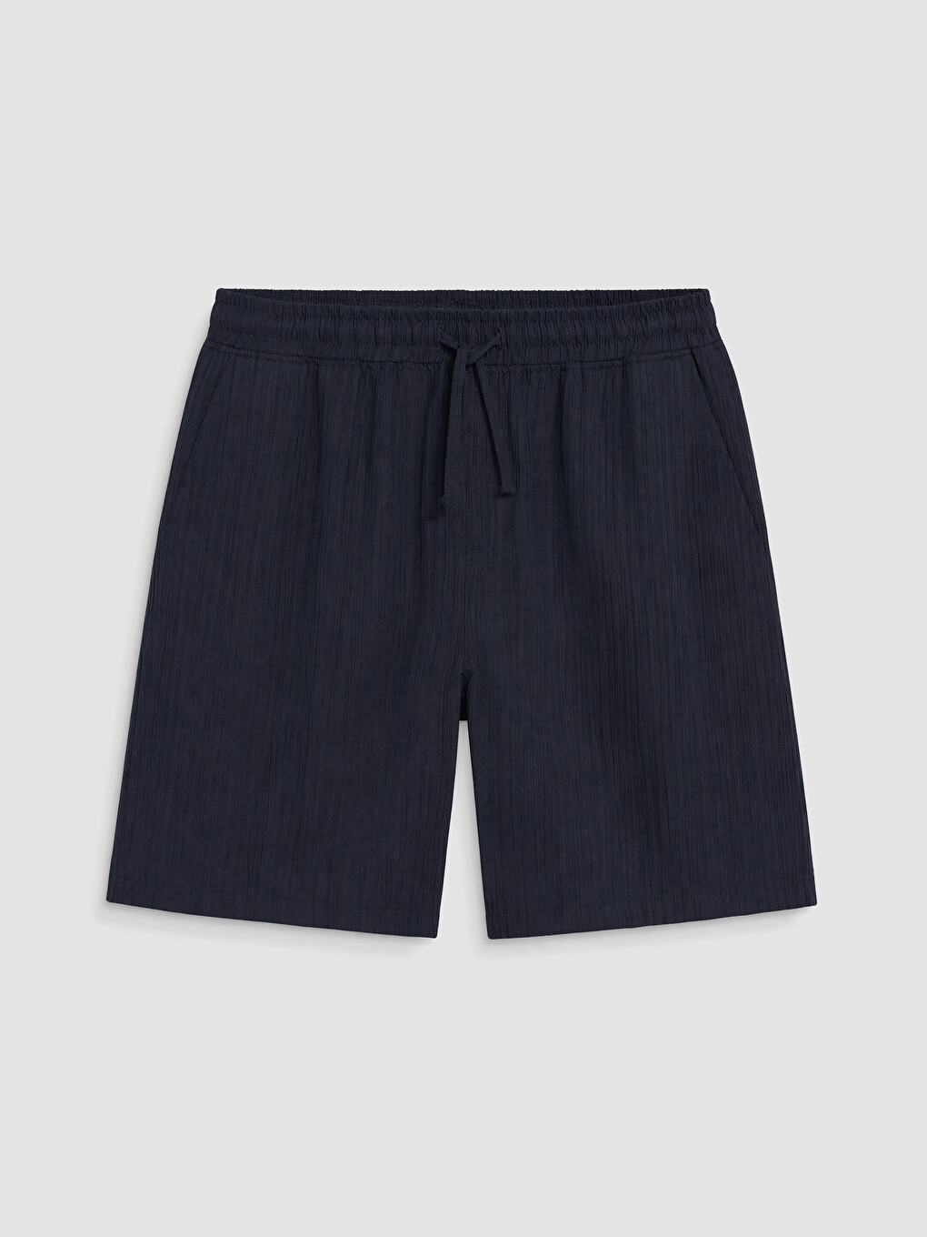Pantaloni Scurți Bărbați Croială Relaxată Șifonat-4