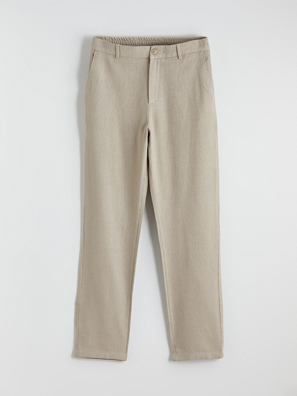 Bej Standart Fit Erkek Pantolon