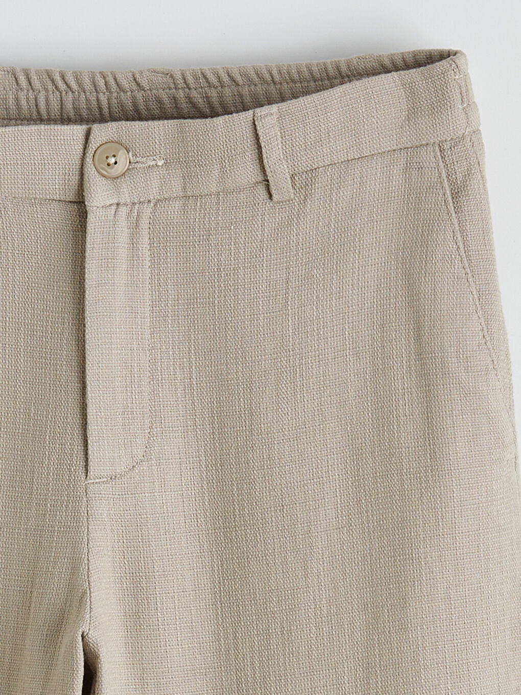 Bej Standart Fit Erkek Pantolon-1