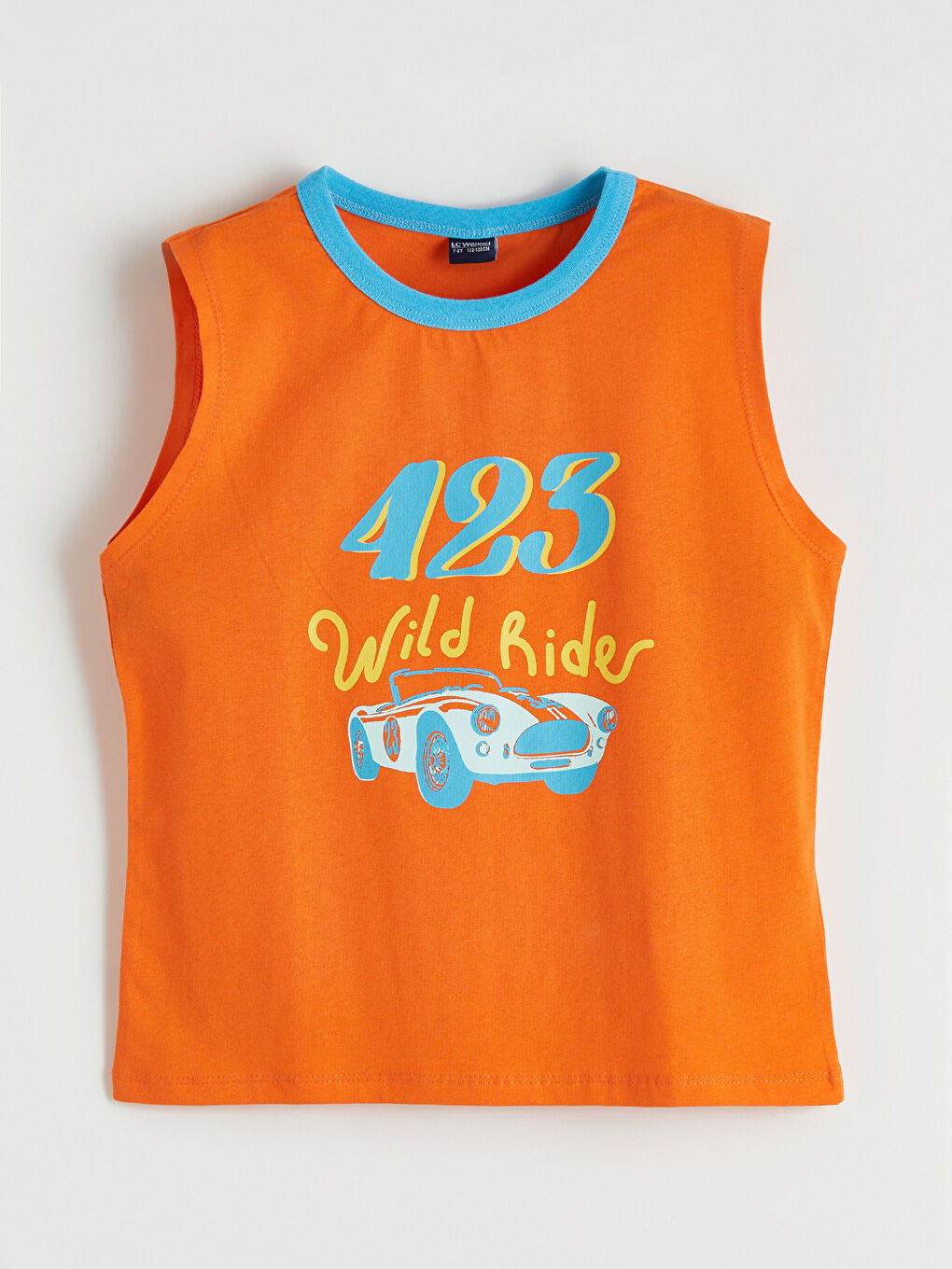 Turuncu Erkek Çocuk Baskılı Atlet