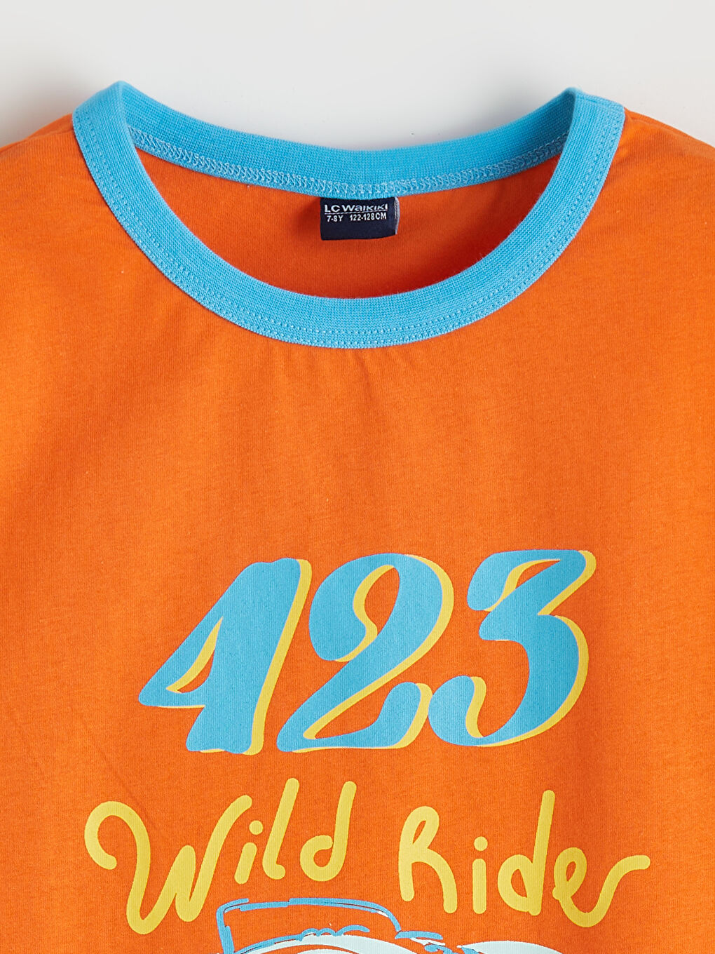 Turuncu Erkek Çocuk Baskılı Atlet-1