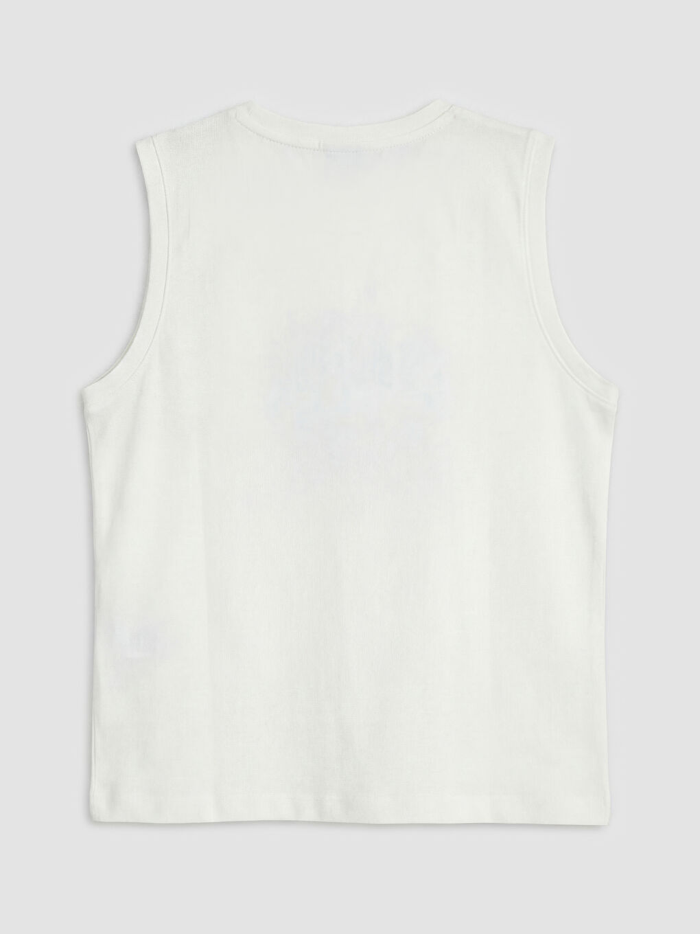 Ekru Bisiklet Yaka Baskılı Erkek Çocuk Atlet-1