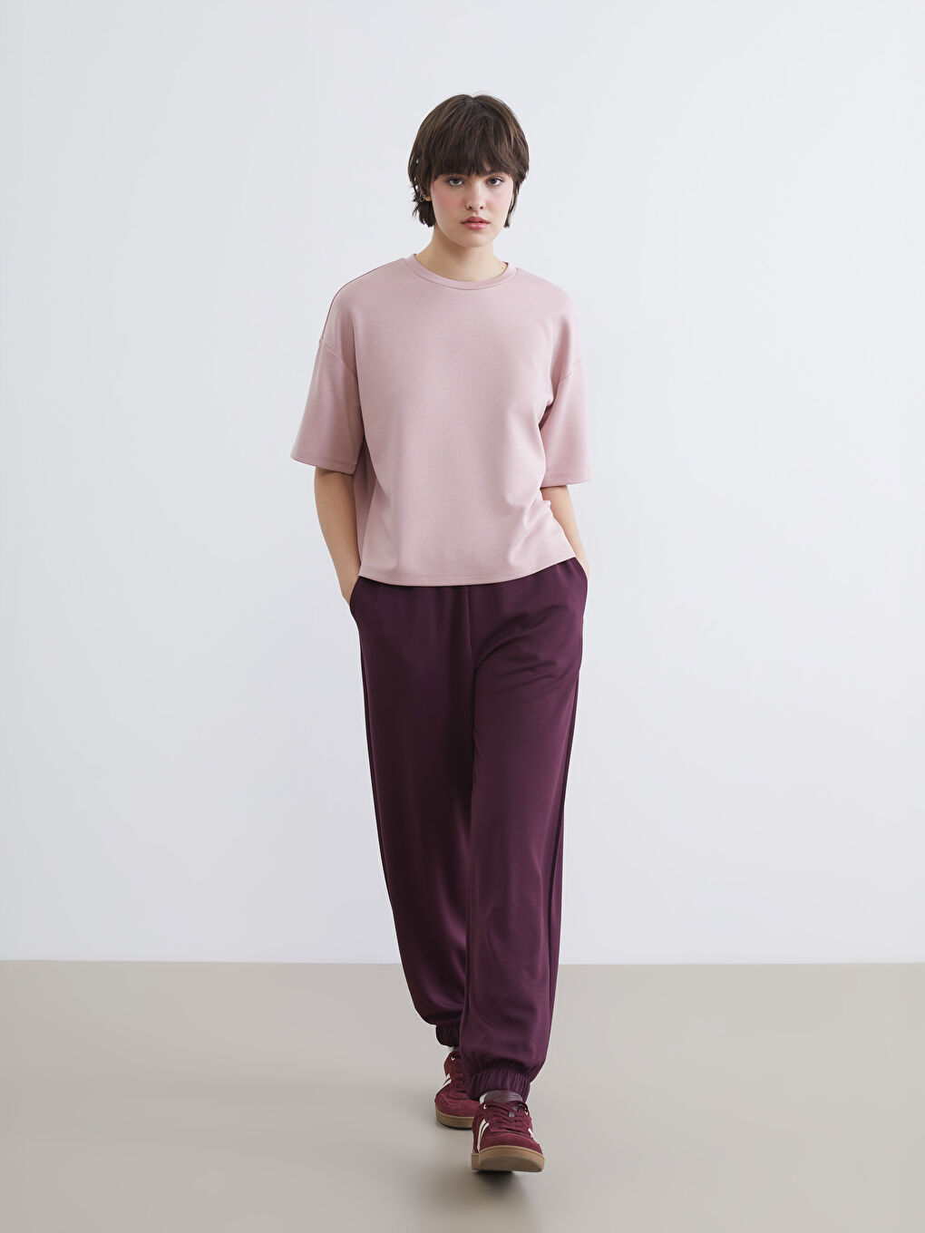 Elastic-Waist Soft Touch Joggers