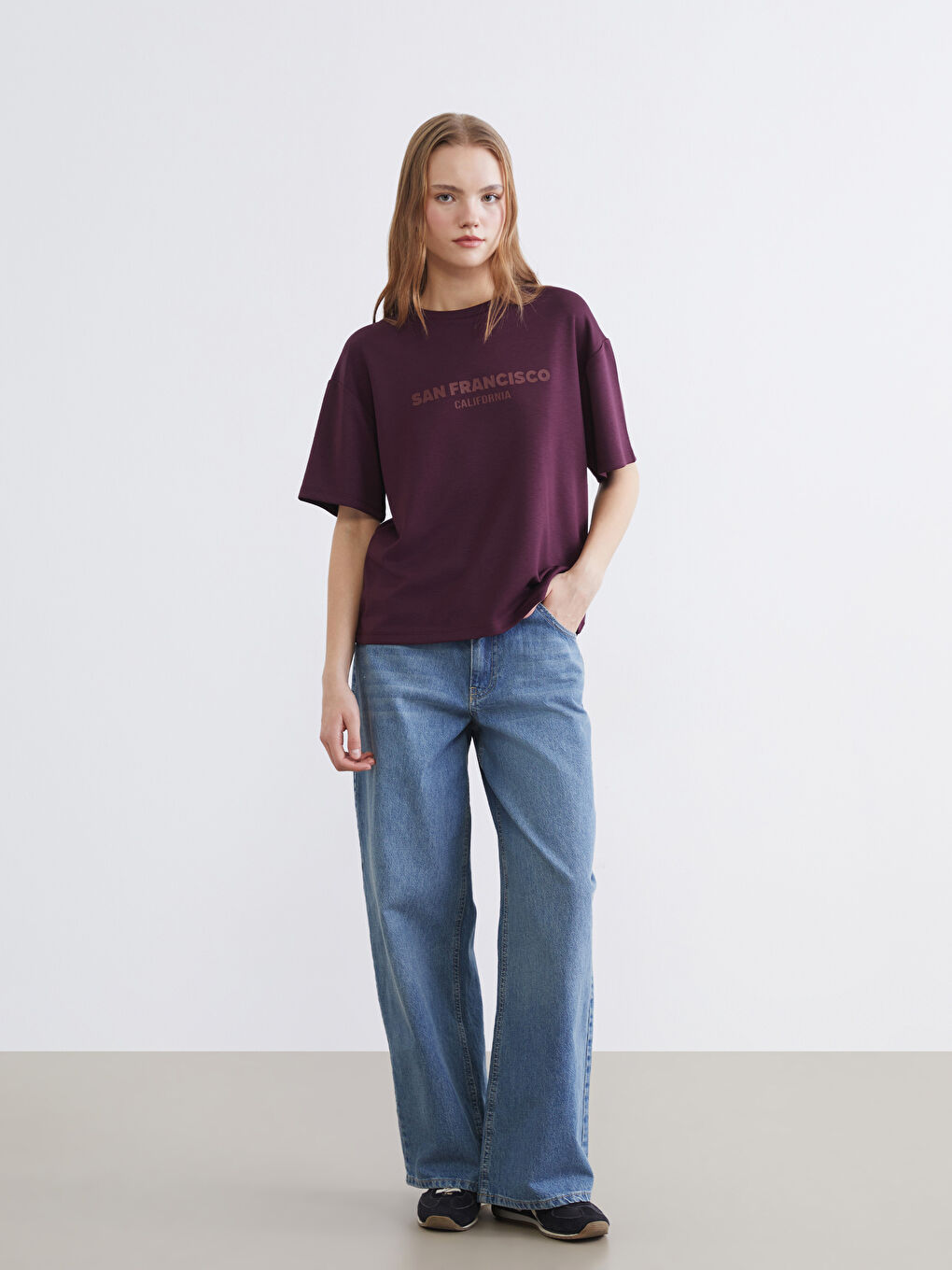 Woman BORDEAUX T-Shirt-1