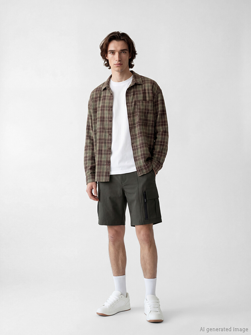 Man Khaki Shorts