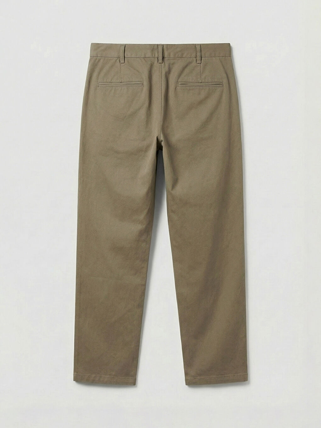 Haki Standart Kalıp Armürlü Erkek Pantolon-1