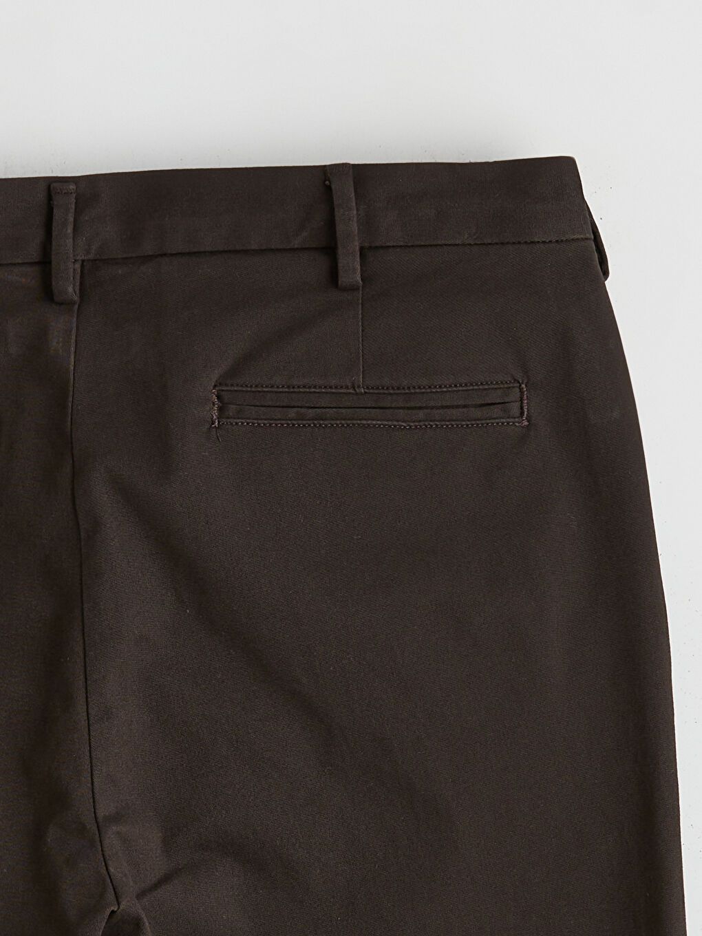 Kahverengi Standart Kalıp Armürlü Erkek Pantolon-5