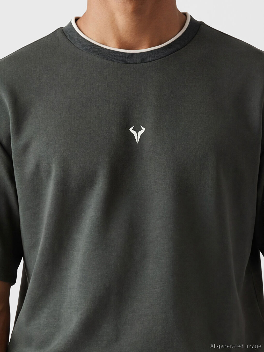 дөңгелек жағалы ерлер спорттық футболкасы-2