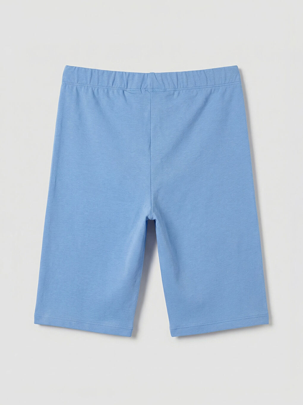 ليجن بناتي قصير بوسط مطاط.-1