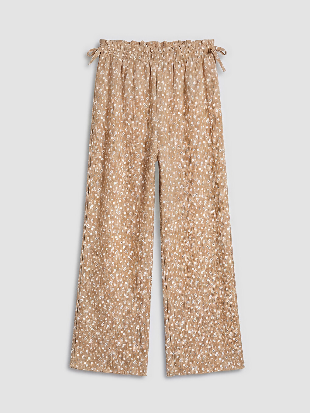 Flower Printed Girls' Trousers-1