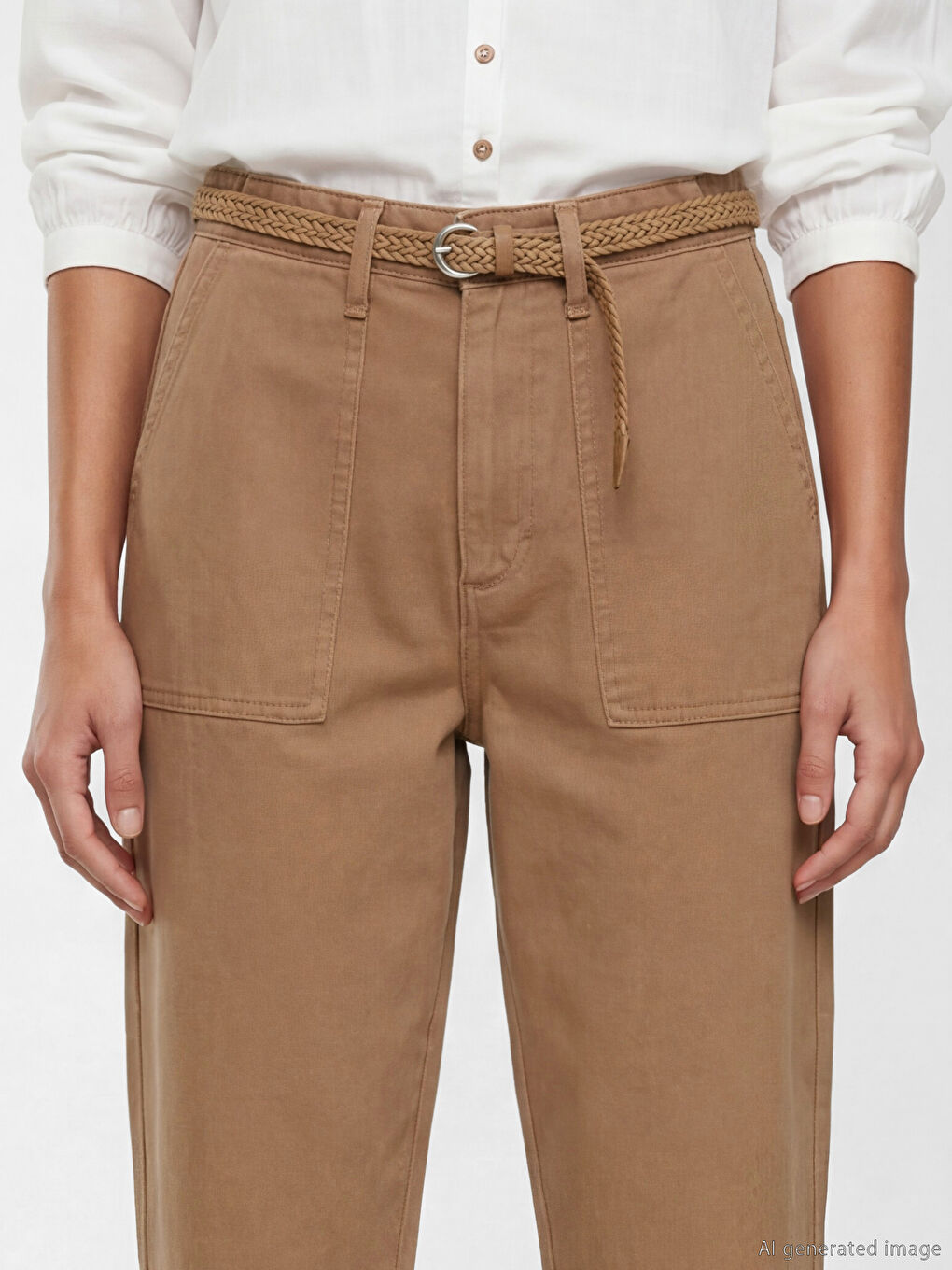 Woman BROWN Jeans-2