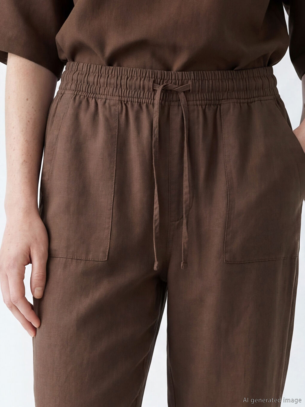 Elastic Waist Carrot Fit Women's Jeans-2